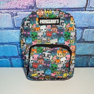 Minecraft All Over Print Mini Kids Bookbag Backpack with Straps